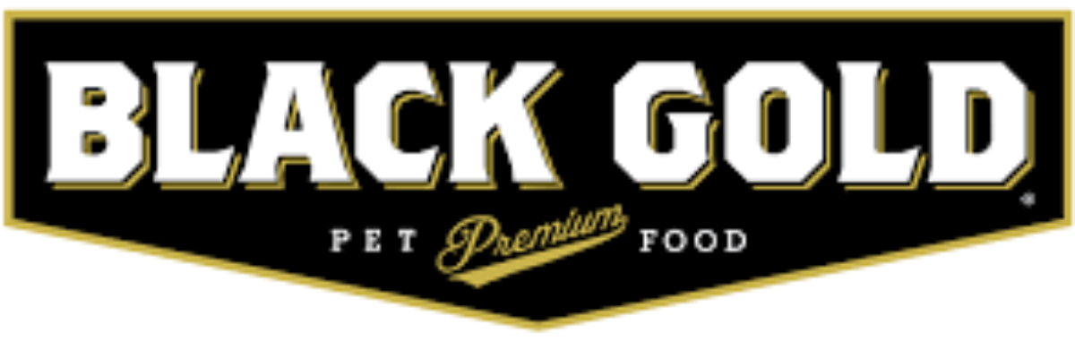 Black Gold dog food logo
