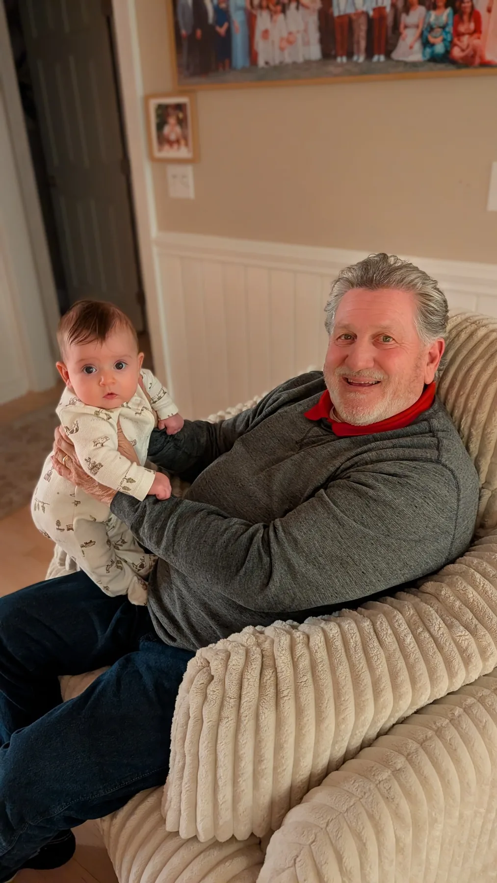 Phil Liskey with his granddaughter